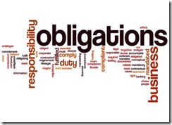 Obligations word cloud